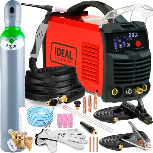 Spawarka Ideal TECNO TIG 212 DC Pulse LED Hot Start Arc Force - Zestaw #1