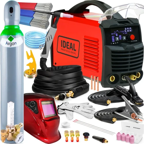 Spawarka Ideal TECNO TIG 212 DC Pulse LED Hot Start Arc Force - Zestaw #3