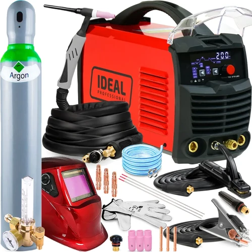Spawarka Ideal TECNO TIG 212 DC Pulse LED Hot Start Arc Force - Zestaw #2