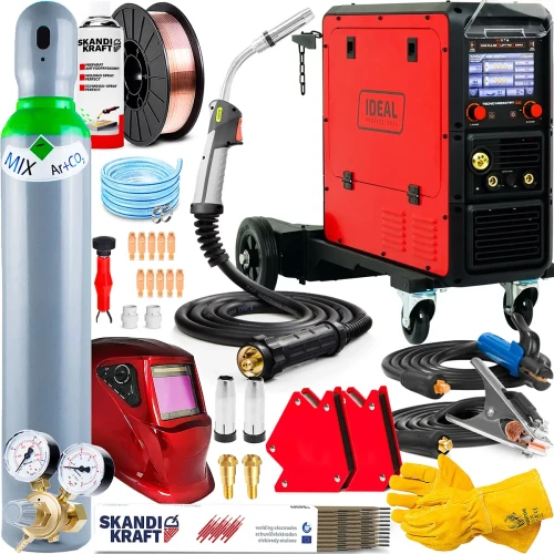 Spawarka Migomat Ideal Tecno MIG 337 Pulse Synergic LCD + Wózek - Zestaw #2