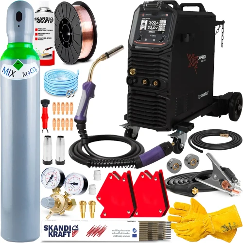 Spawarka Spartus XPro MIG 300 pakiet 400V 4R Puls TIG DC 300A Synergia - Zestaw #1