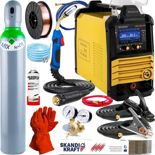 Spawarka Magnum MIG 224 S-DP Dual Puls Synergia, SPOT, VRD - Zestaw #1 AK