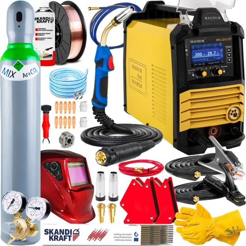 Spawarka Magnum MIG 224 S-DP Dual Puls Synergia, SPOT, VRD - Zestaw #2