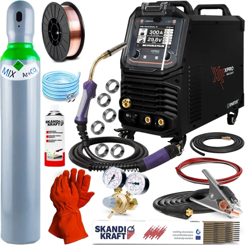 Spawarka Spartus XPro MIG 260 Dual Pulse pakiet Synergia PFC TIG Lift VRD - Zestaw #1 AK