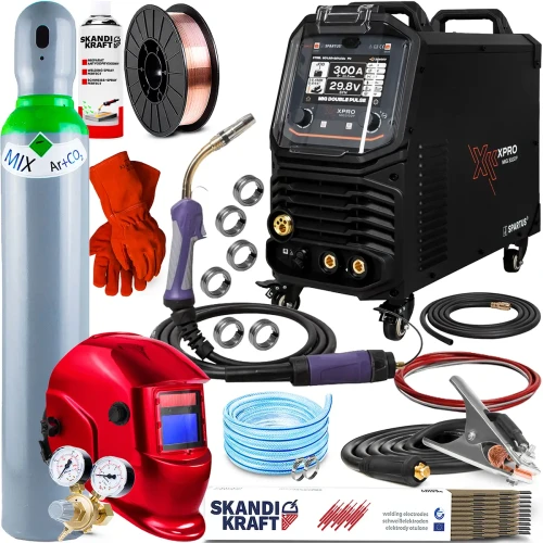 Spartus XPro MIG 310 Dual Pulse - 300A 400V 4R Synergia Tig Lift i MMA Pulse - Zestaw #2 AK