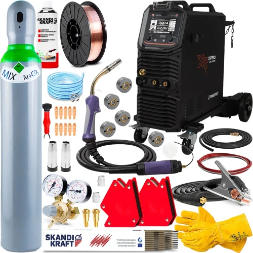 Spawarka Spartus XPro MIG 300 Dual Pulse - 300A, 400V 4R Synergia - Zestaw #1