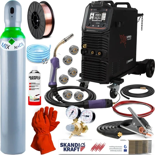 Spawarka Spartus XPro MIG 300 Dual Pulse - 300A, 400V 4R Synergia - Zestaw #1 AK