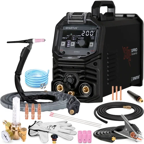 Spawarka SPARTUS XPro TIG 200P DC Pulse HF Lift 230V Puls - Zestaw #0