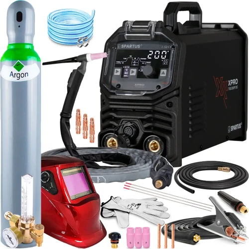Spawarka SPARTUS XPro TIG 200P DC Pulse HF Lift 230V Puls - Zestaw #2
