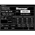 Spawarka Migomat Sherman MIG 351 M 4R - Panel Sterowania - Tabliczka znamionowa