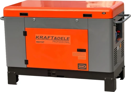 Agregat prądotwórczy jednofazowy DIESEL 12/13kW KD197 Kraft&Dele