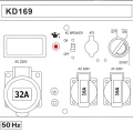 Agregat prądotwórczy jednofazowy 230V 9000W KD169 Kraft&Dele