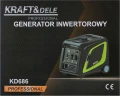 Agregat prądotwórczy inwertorowy 4,5kW / 4,9kW 12/230V KD686 Kraft&Del