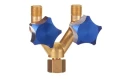 Trójnik 3/8" prawy gwint z zaworkami (rozdzielacz tlen) MAGNUM (