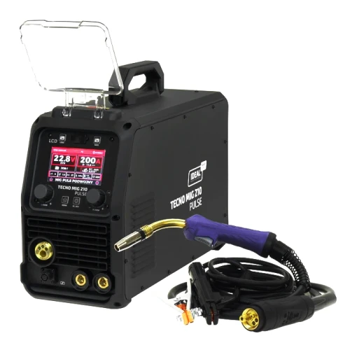 Ideal TECNO MIG 210 PULSE LCD Black Series 4x4 Spawarka 230 200A Synergia 