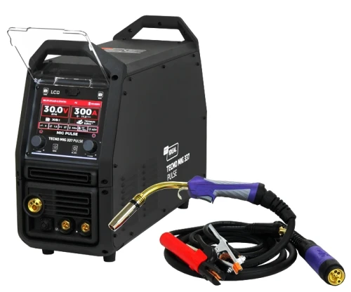 Ideal TECNO MIG 337P PULSE LCD Black Series 4x4 Spawarka 400V Synergia