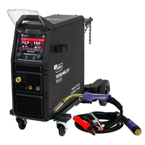 Ideal TECNO MIG 377PT PULSE LCD Black Series 4x4 Spawarka 400V Synergia 350A