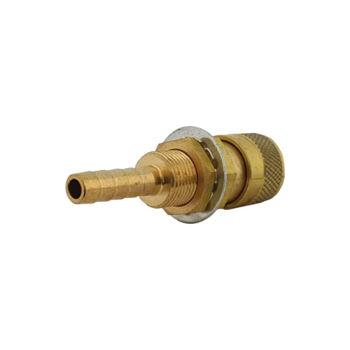 Gniazdo Szybkozłącza Panelowe R21 na Króciec 6,0 mm - do Gazu | Wtyk 9 mm
