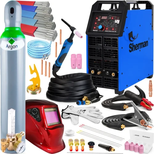 Sherman DIGITIG 325 GD AC/DC MIX TIG MCU Chłodnica VRD HF Cykl 60% - Spawarka Do Aluminium - Zestaw #3