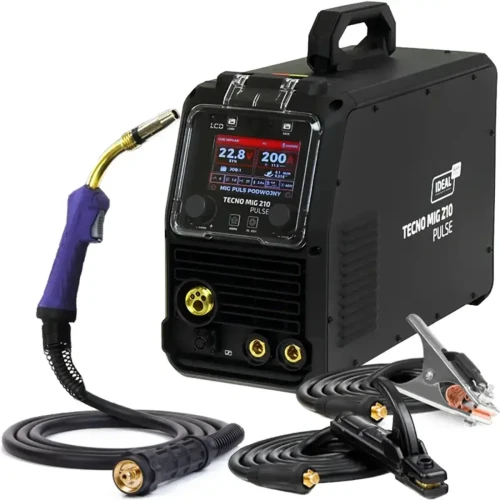 Ideal TECNO MIG 210 PULSE LCD Black Series 4x4 Spawarka 230 200A Synergia 