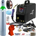 Ideal TECNO MIG 210 PULSE LCD Black Series 4x4 230 200A Zestaw Producenta