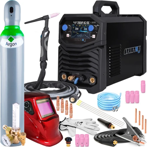 Spawarka Spartus EasyTIG 200 XP AC DC z Uchwytem TIG mini SPE 17 - 4m - Zestaw #2