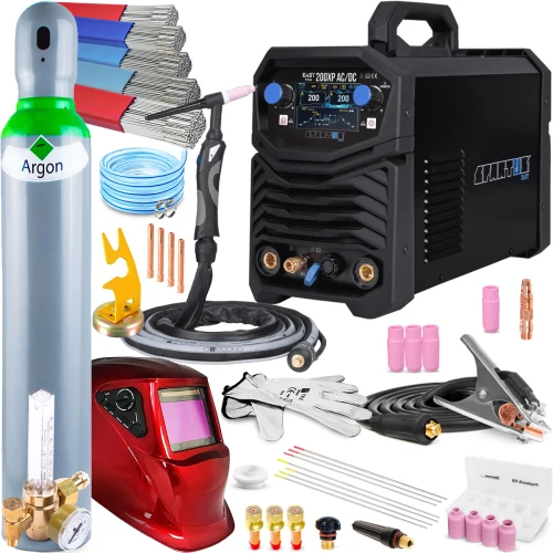 Spawarka Spartus EasyTIG 200 XP AC DC z Uchwytem TIG mini SPE 17 - 4m - Zestaw #3