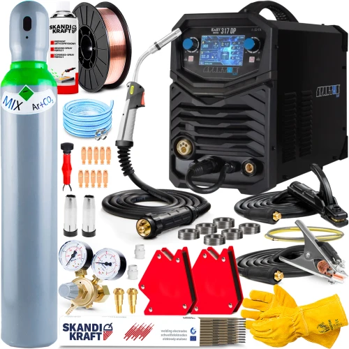 Spawarka Migomat 3w1 Spartus Easy MIG 317 Dual Pulse Synergia - Zestaw #1