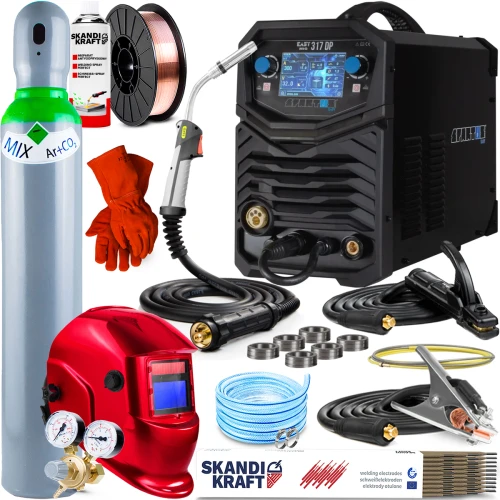 Spawarka Migomat 3w1 Spartus Easy MIG 317 Dual Pulse Synergia - Zestaw #1 AK