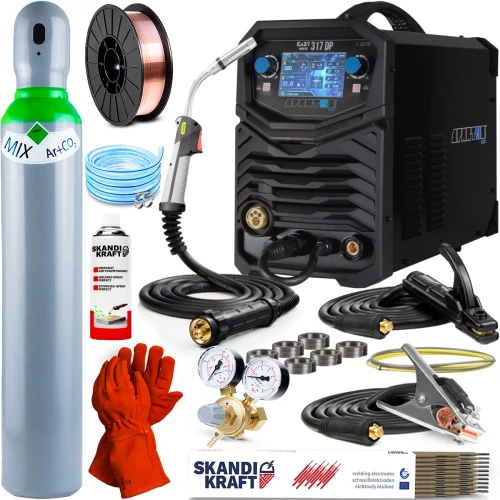 Spawarka Migomat 3w1 Spartus Easy MIG 317 Dual Pulse Synergia - Zestaw #2 AK