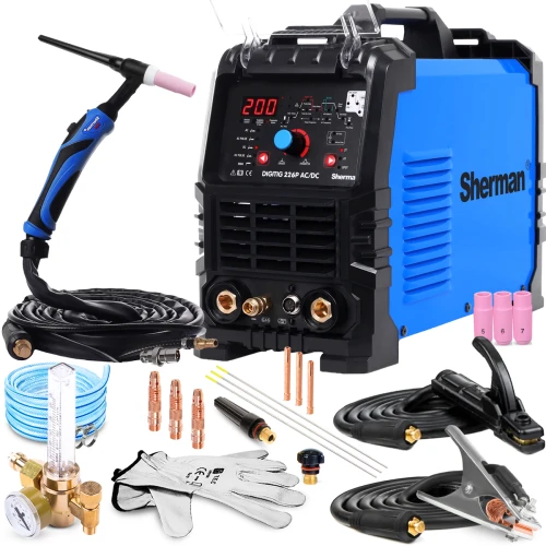 Sherman DIGITIG 226 P AC/DC 200A Spawarka TIG Zestaw #0