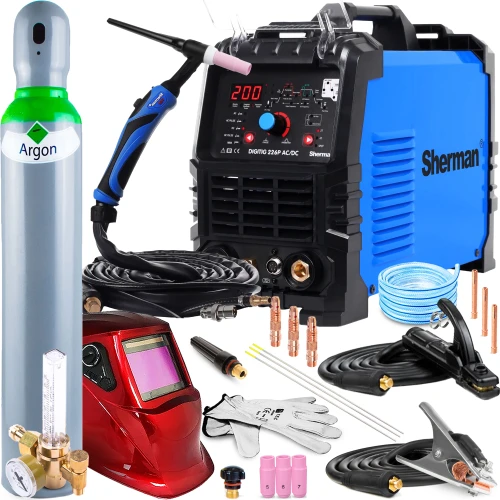  Sherman DIGITIG 226 P AC/DC 200A Spawarka TIG Zestaw #2