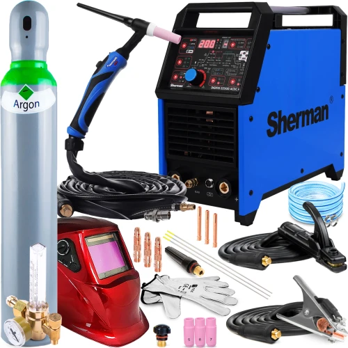 Sherman DIGITIG 225GD AC/DC MIX MCU - Spawarka TIG 200A 60% Cykl Fan Stop - Zestaw #2