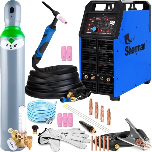 Sherman DIGITIG 325 GD AC/DC MIX TIG MCU Chłodnica VRD HF Cykl 60% - Spawarka Do Aluminium - Zestaw #1