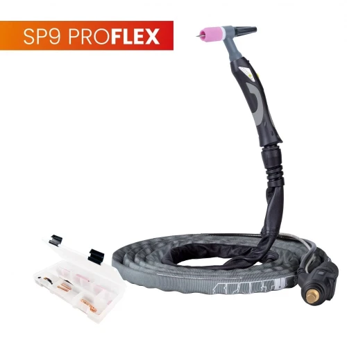 Uchwyt spawalniczy TIG 9 SPARTUS ProFLEX 4m Mini 1B pakiet U 1FAL pasujące do FALTIG