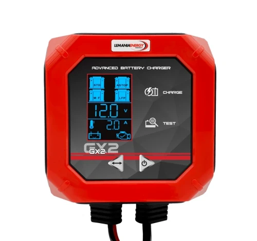 Inteligentny prostownik Lemania Energy GX2 12V 2A - widok ogólny