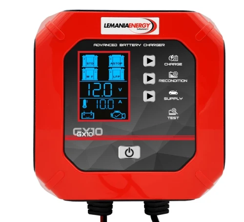 Lemania Energy GX10 12V 10A do baterii litowych i kwasowych Prostownik mikroprocesorowy