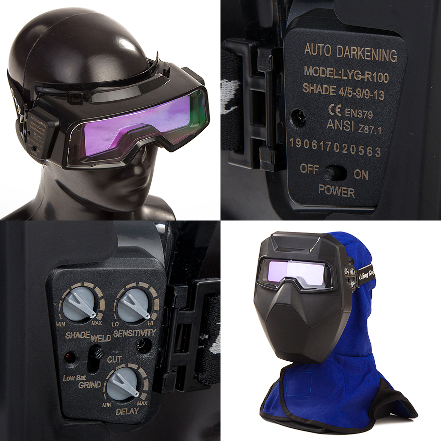 Przyłbica Samo ściemniająca gogle Maska Magnum