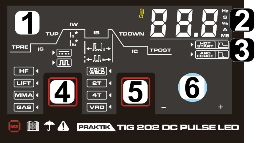 Spawarka Ideal Praktik TIG 202 DC Pulse LED