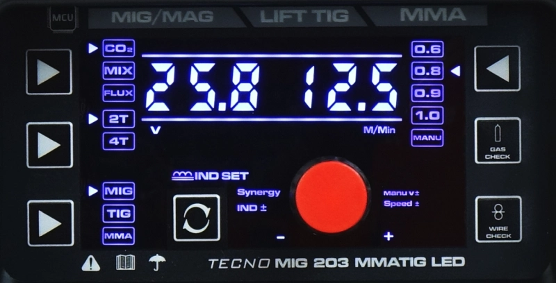 Spawarka Ideal Tecno MIG 203 Synergic LED