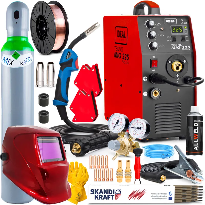 Spawarka Ideal TECNO MIG 225 PRO CuSi MMA