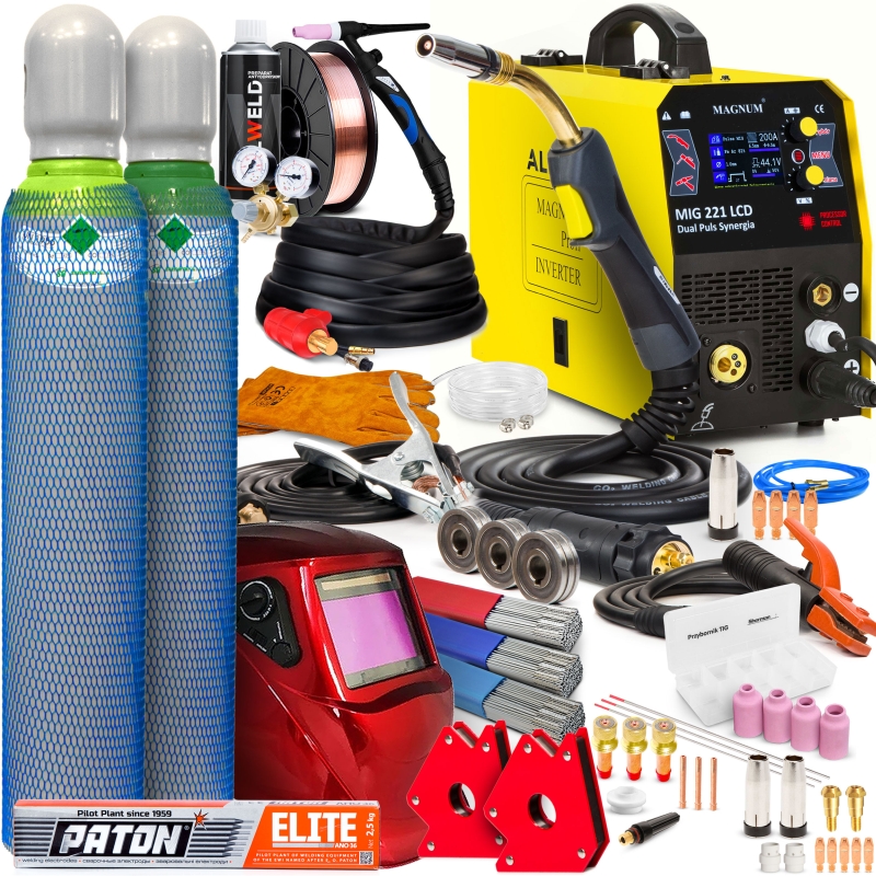 Spawarka Magnum MIG 221 LCD Dual Puls Synergia