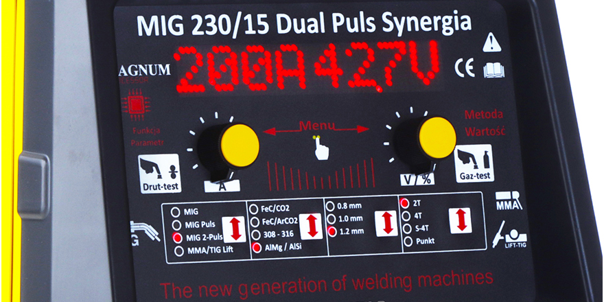 Spawarka MIG 230 Dual Puls Synergia