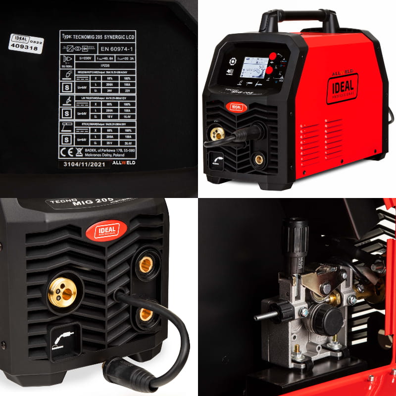 Spawarka Migomat Ideal Tecno MIG 205 MAG Synergia V2