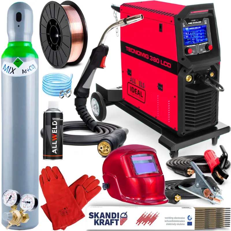 Spawarka Migomat Ideal TECNO MIG 380 LCD SYNERGIC