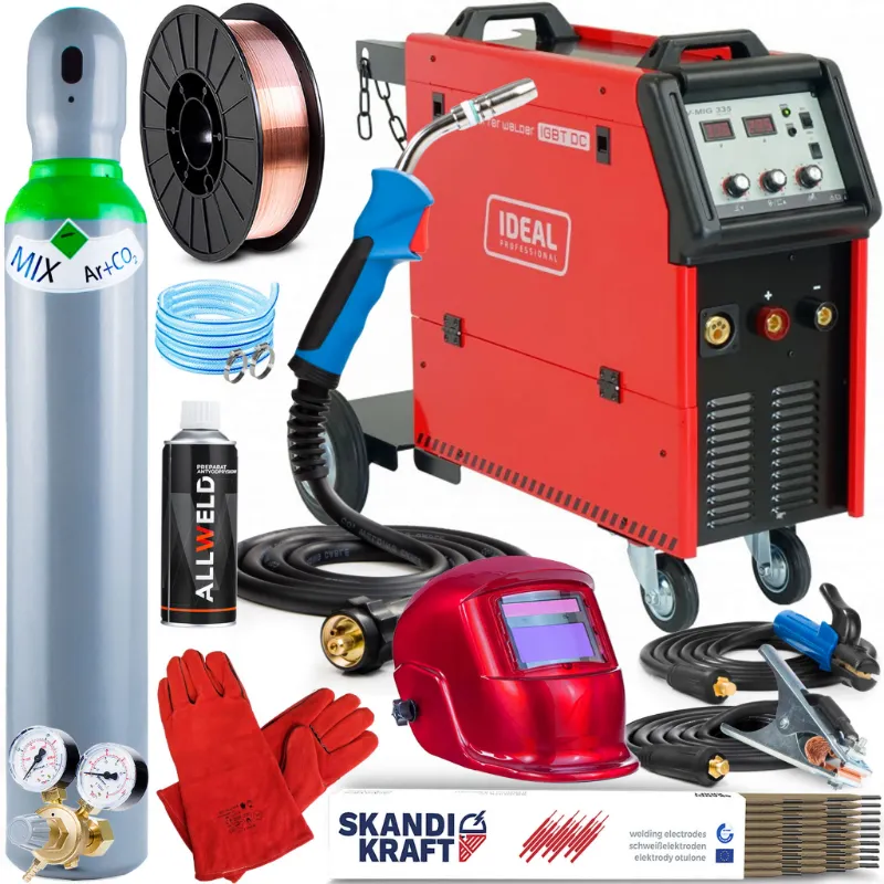 Spawarka Inwertorowa Ideal V-MIG 335 4x4 PRO MMA 