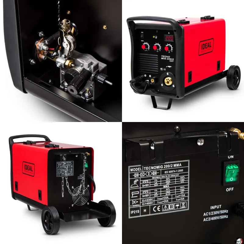 Spawarka Ideal Tecno MIG 200/2 IGBT 230 oraz 400 V 