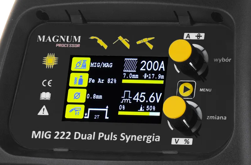 Spawarka Magnum MIG 222 Dual Puls Synergia