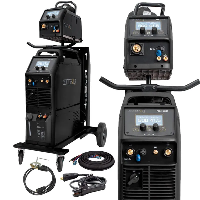 Spawarka SPARTUS 500A MIGOMAT 3w1 puls synergia z uchwytem MIG/MAG 5m