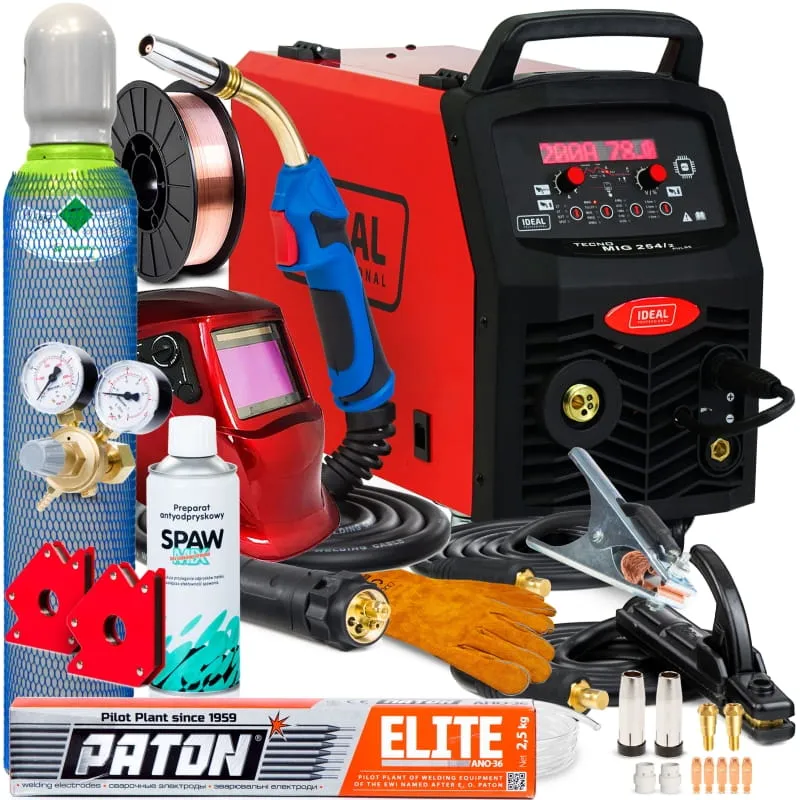 SPAWARKA INWERTOROWA IDEAL TECNO MIG 254/2 PULSE 230 400 V